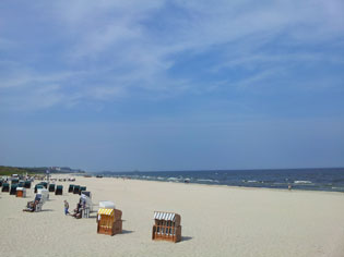 Strand auf Usedom als Ziel von den Hotels Stralsund